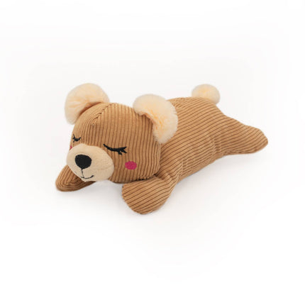 Dog Toy Teddie Bear Snooziez with Shhhqueaker Plush Toy
