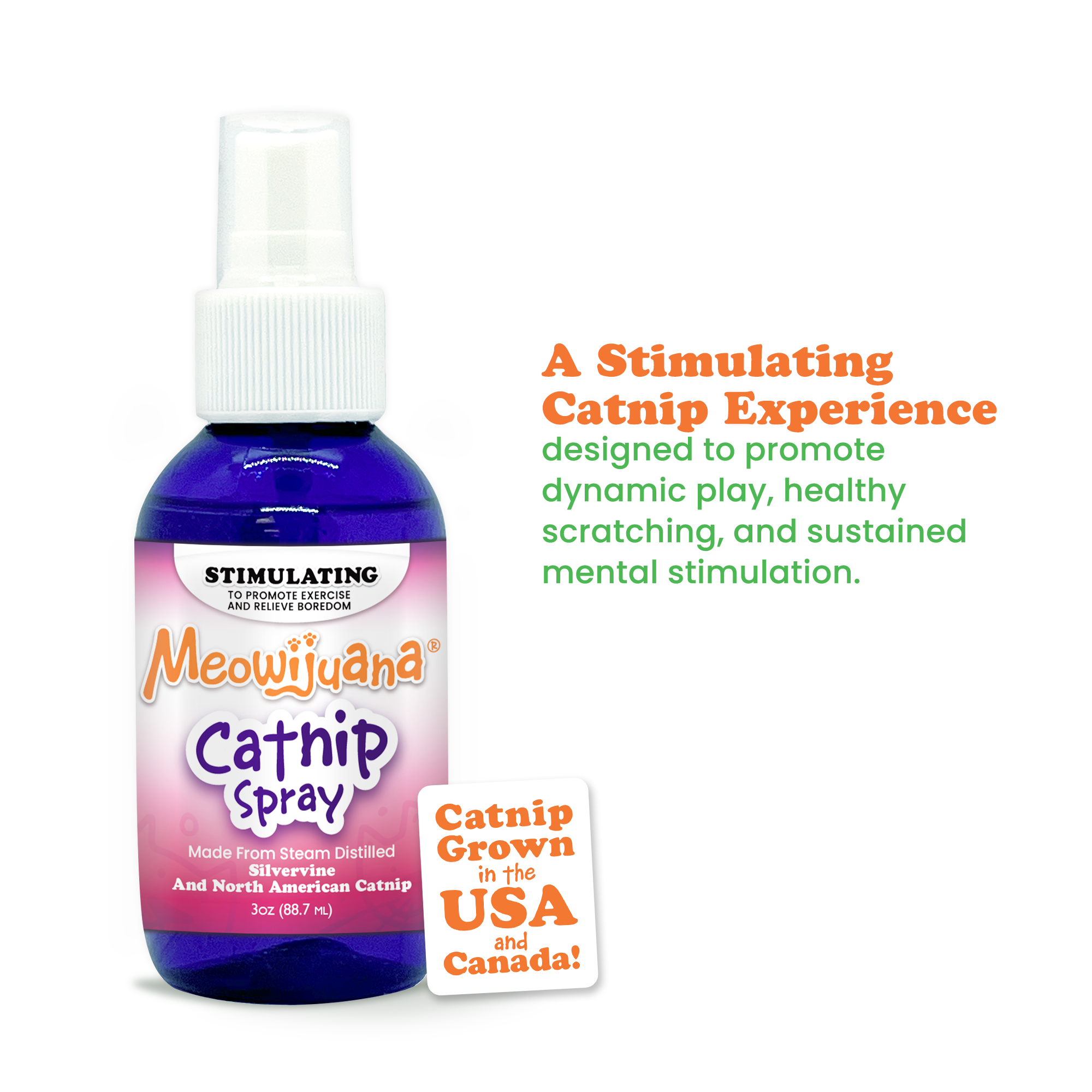 3 Ounce Catnip & Silvervine Spray