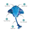 Dog Toy Manta Do The Right Sting Plush Rope Toy