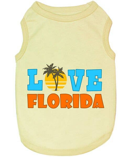 Love Florida Dog or Cat Pet T-Shirt