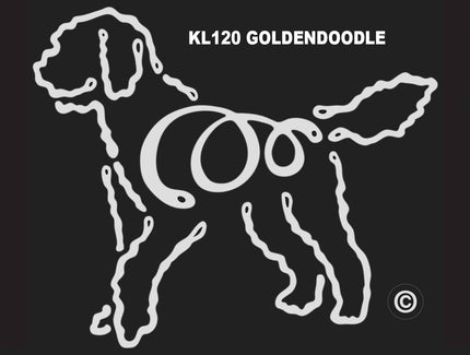 Goldendoodle K-line Window Tattoo
