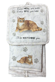 Tabby orange, oven mitt set