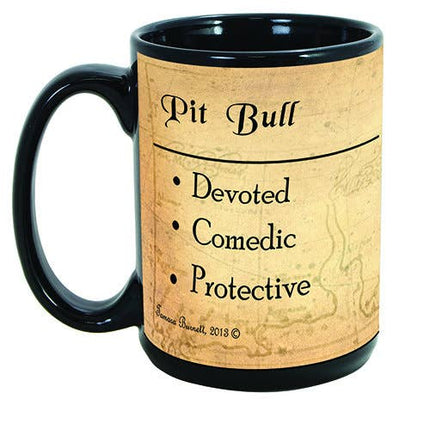 Pit Bull Blue Uncropped Mug Coffee Cup
