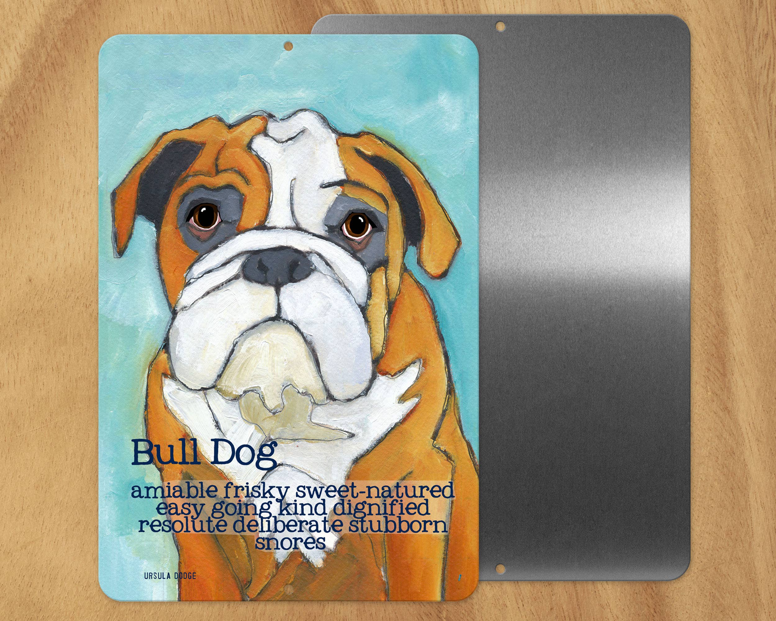 DOG METAL SIGNS A-G