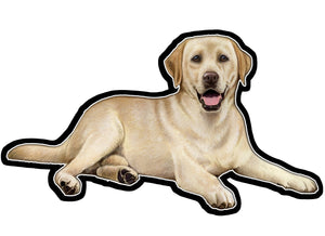 Labrador, Yellow  - Vinyl Sticker