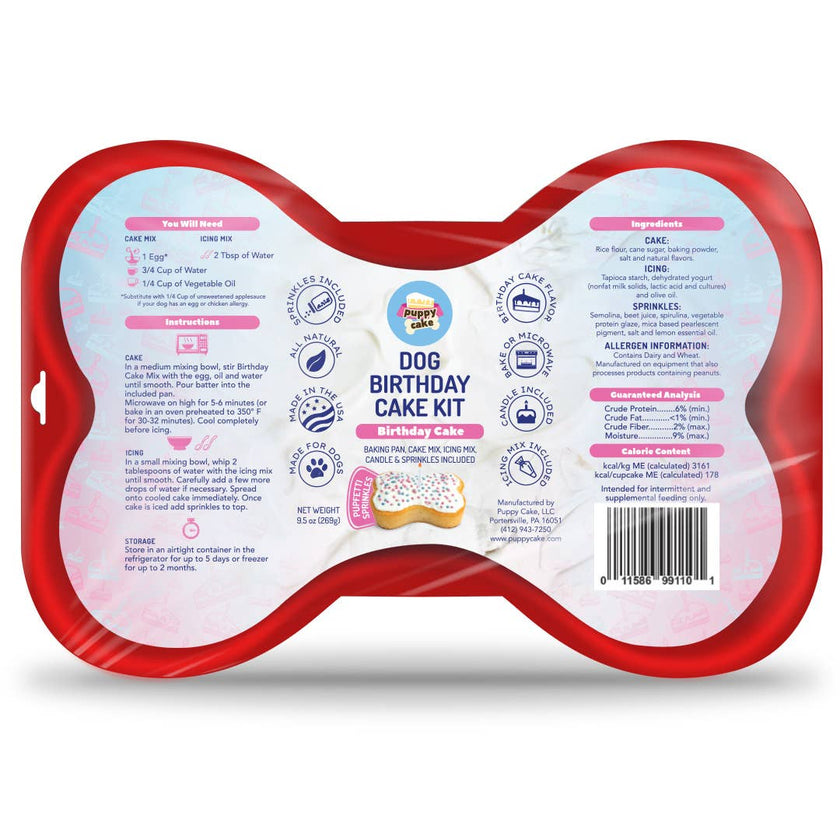 Dog Birthday Cake Kit