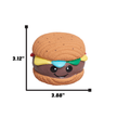 Dog Toy Hamburger Ball Ruff-Tex® Big Buns Foodies Toy