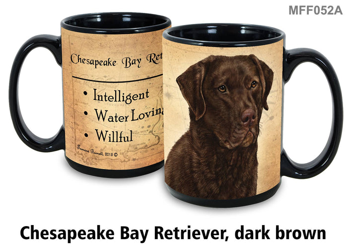 Chesapeake Bay Retriever Dark Brown Mug Coffee Cup