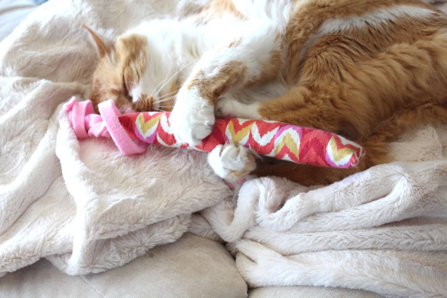 Cat Toy Catnip Kickers Stuffed Fleece Toy
