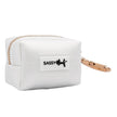 Dog Waste Bag Holder White Pup of Honor With Clasp
