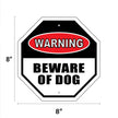 Warning - Beware of Dog Garden Sign