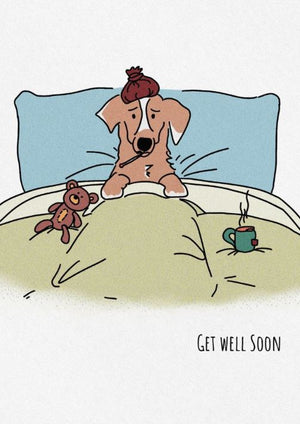 Edible Greeting Card for dogs- Get Well Soon