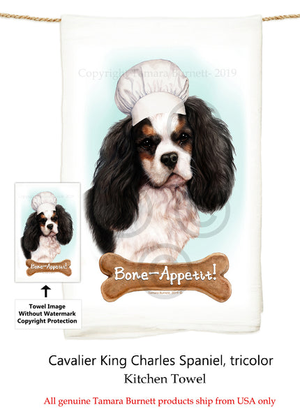 Cavalier King Charles-Tri Flour Sack Kitchen Towel