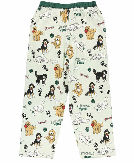PJ Pants Dog Fetching Tired Women's Pajama Bottoms