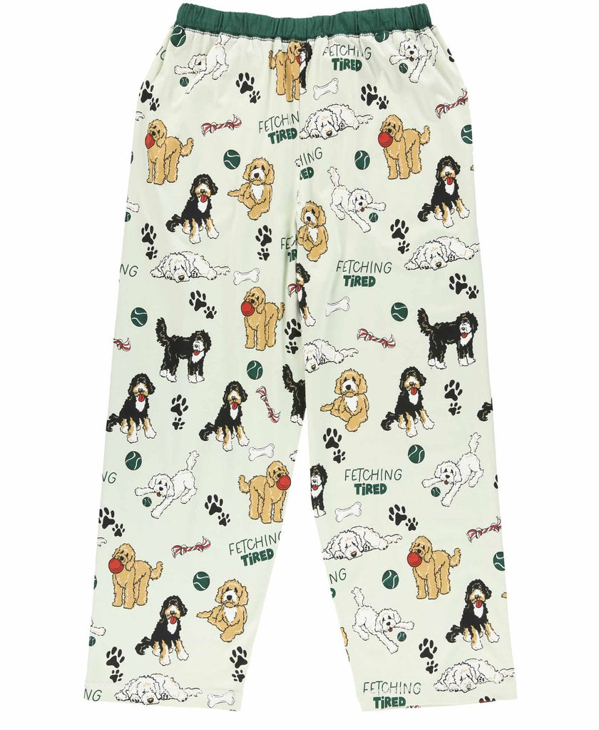 PJ Pants Dog Fetching Tired Women's Pajama Bottoms