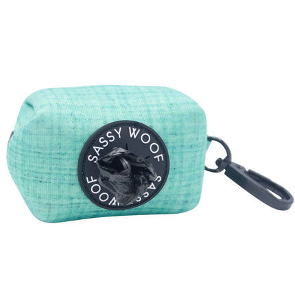 Dog Waste Bag Holder Wag Your Teal With Clasp