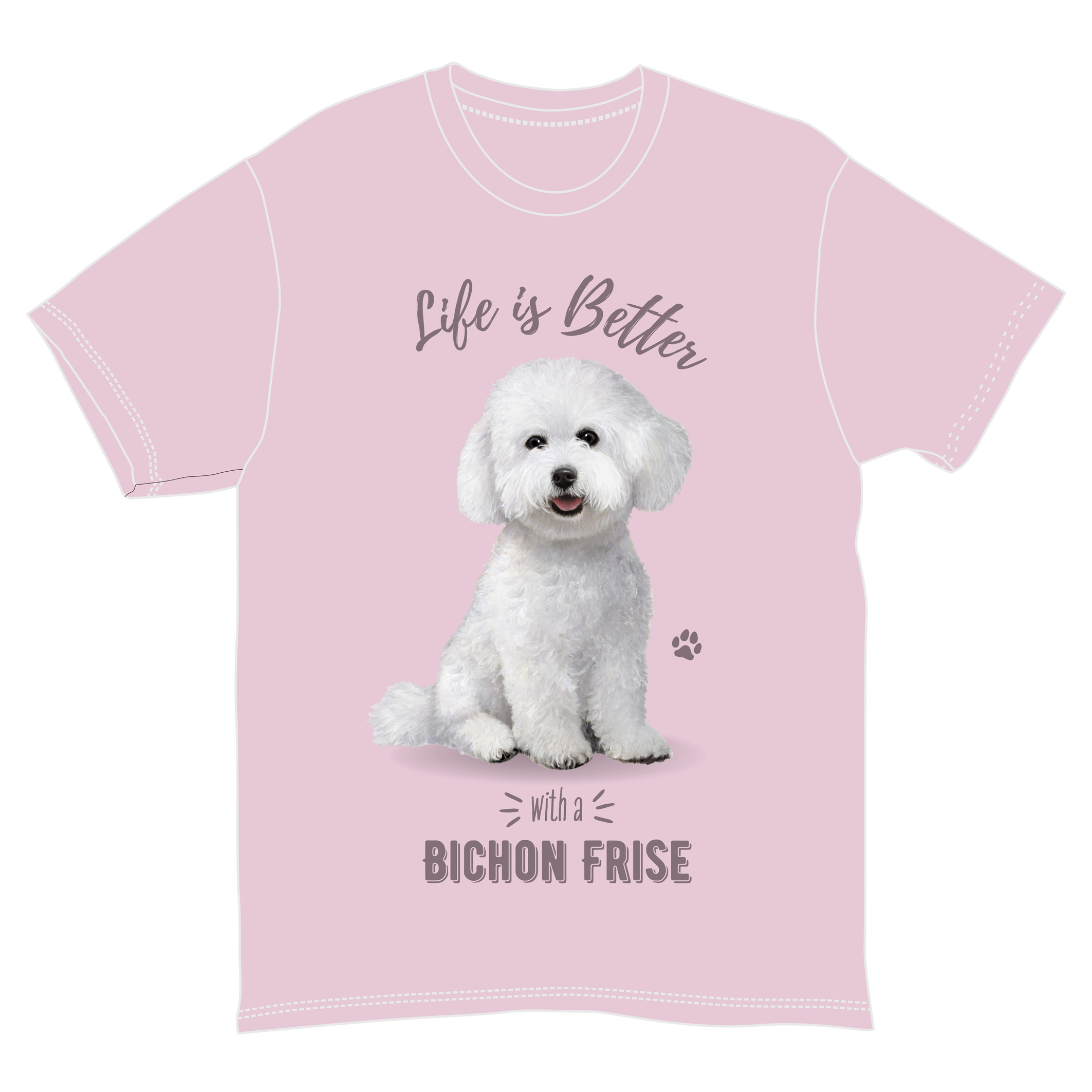 Bichon Frise Dog Tee Shirt Unisex