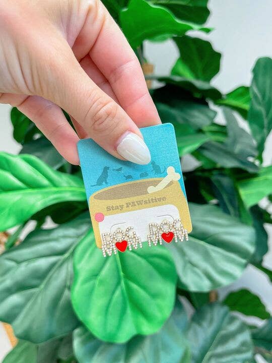 Pearl 'Dog Mom' Earrings