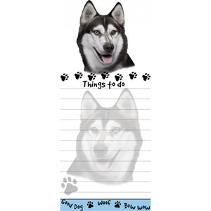 Siberian Husky Magnetic List Pad