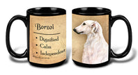 Borzoi White My Faithful Friend Mugs