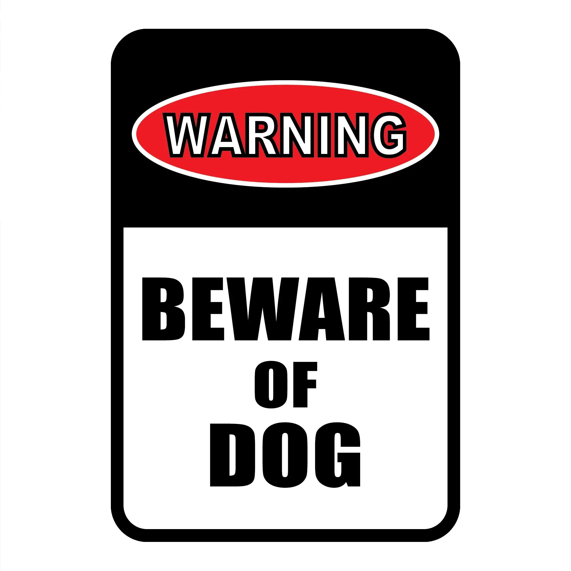 Warning - Beware of Dog Mini Garden Sign