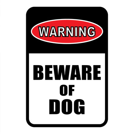 Warning - Beware of Dog Mini Garden Sign