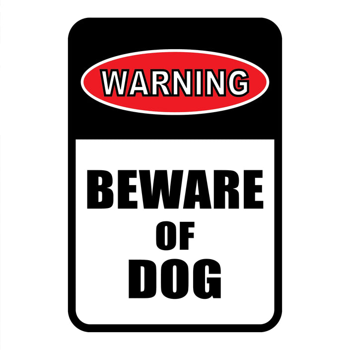 Warning - Beware of Dog Mini Garden Sign