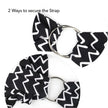 Furry Fido Chevron Black Adjustable Pocket Pet Sling