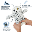 Dog Toy Snow Owl Animated Owl Plush Toy