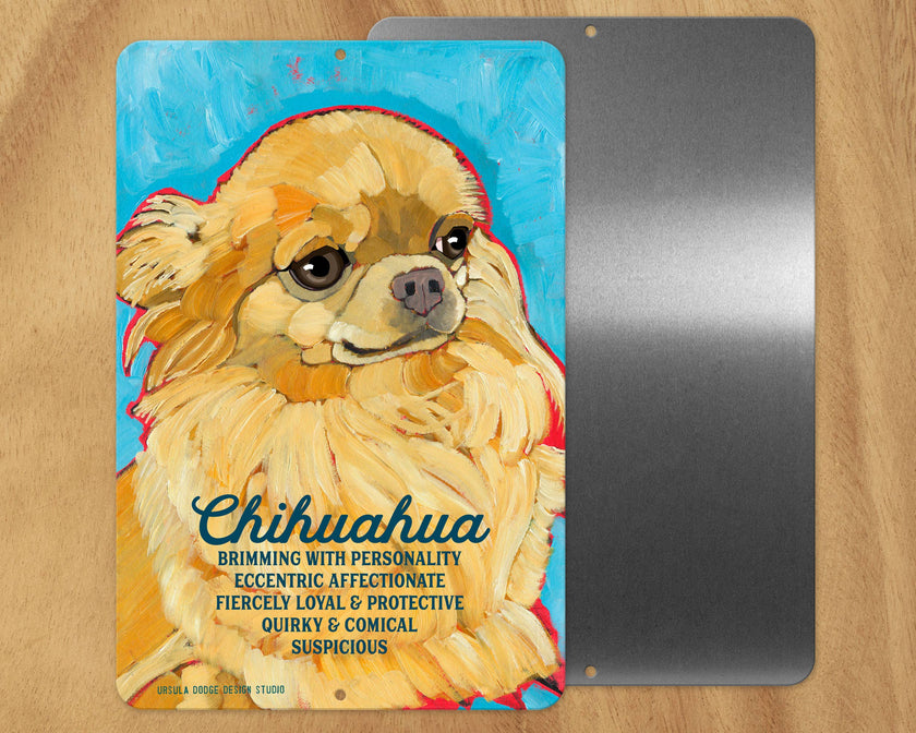 DOG METAL SIGNS A-G