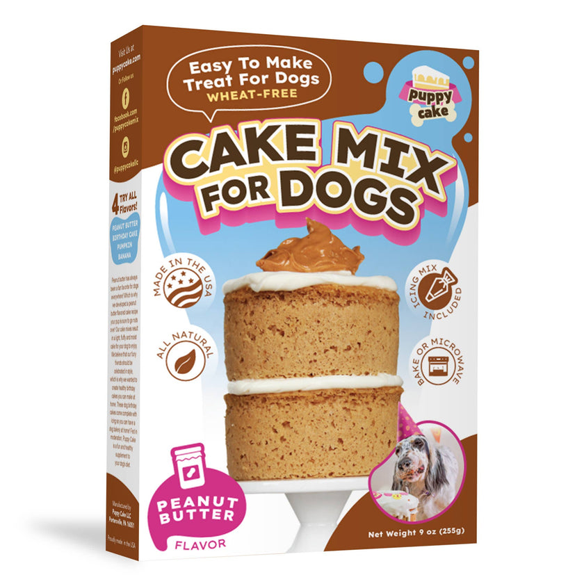 Puppy Cake Mixes with Icing