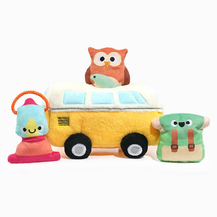 Dog Toy Volkswagen Camper Van Hide and Seek Plush Toy