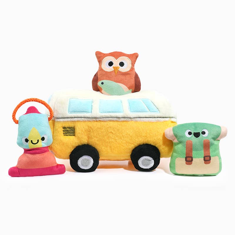 Dog Toy Volkswagen Camper Van Hide and Seek Plush Toy