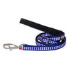 Adjustable Dog Leash Reflective Bones Dark Blue