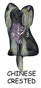 Chinese Crested Wagging Tail Clock