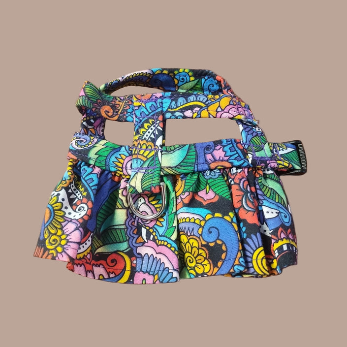 * Colorful Ruffle Dog Harness
