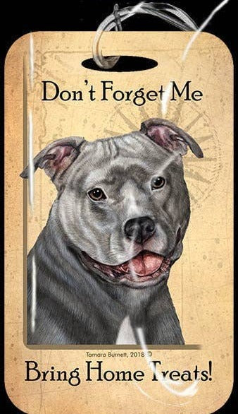 Travel in Style with Our Pit Bull Blue Uncrop Luggage Tag