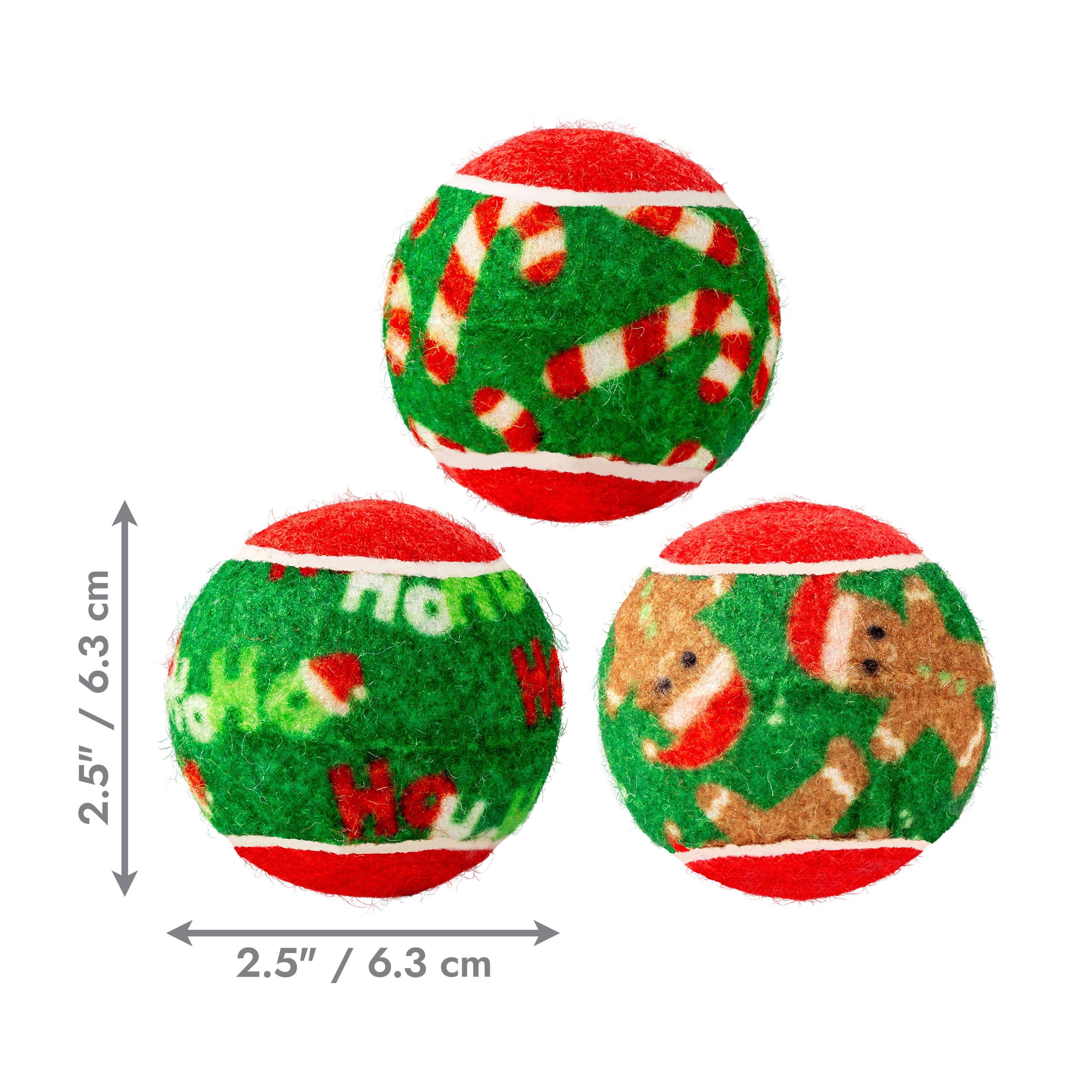 KONG Holiday SqueakAir® Balls 6-pk Dog Toy Md