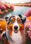 Australian Shepherd - DCR Spring House Flag