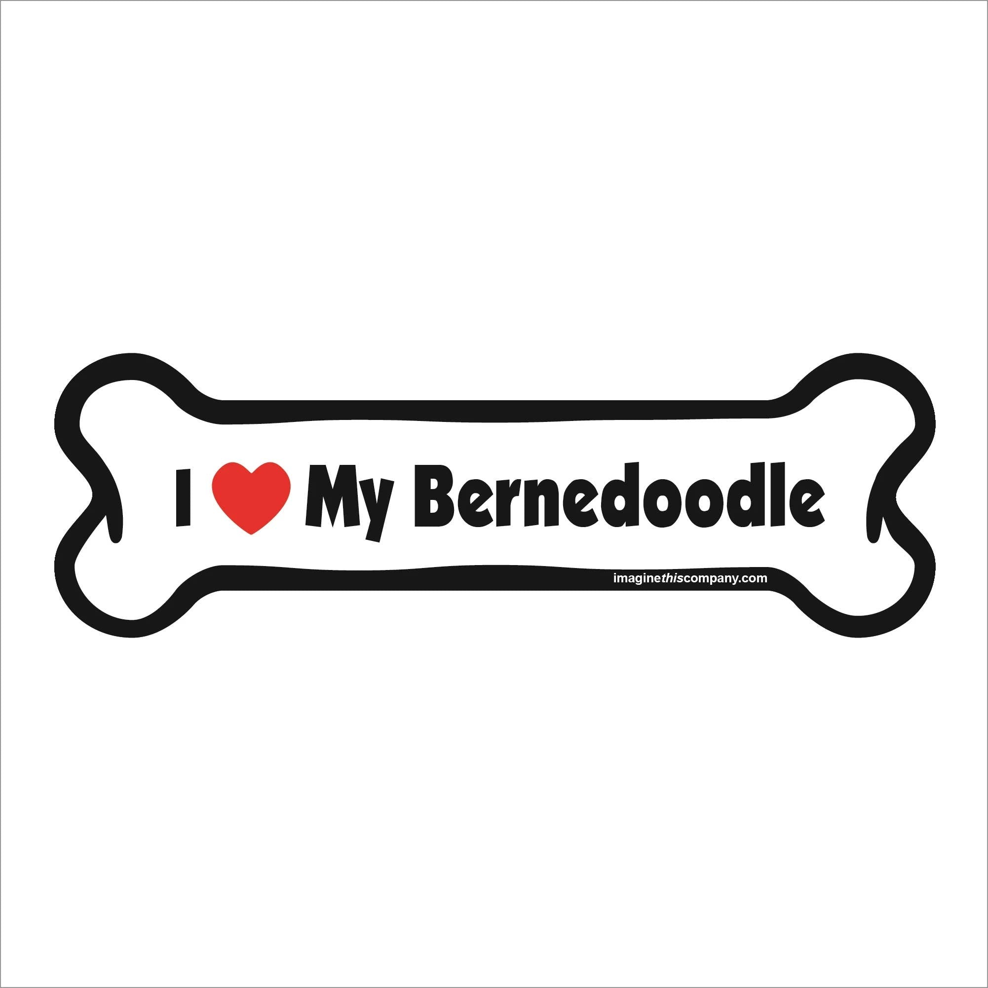 Bernedoodle Bone Magnet