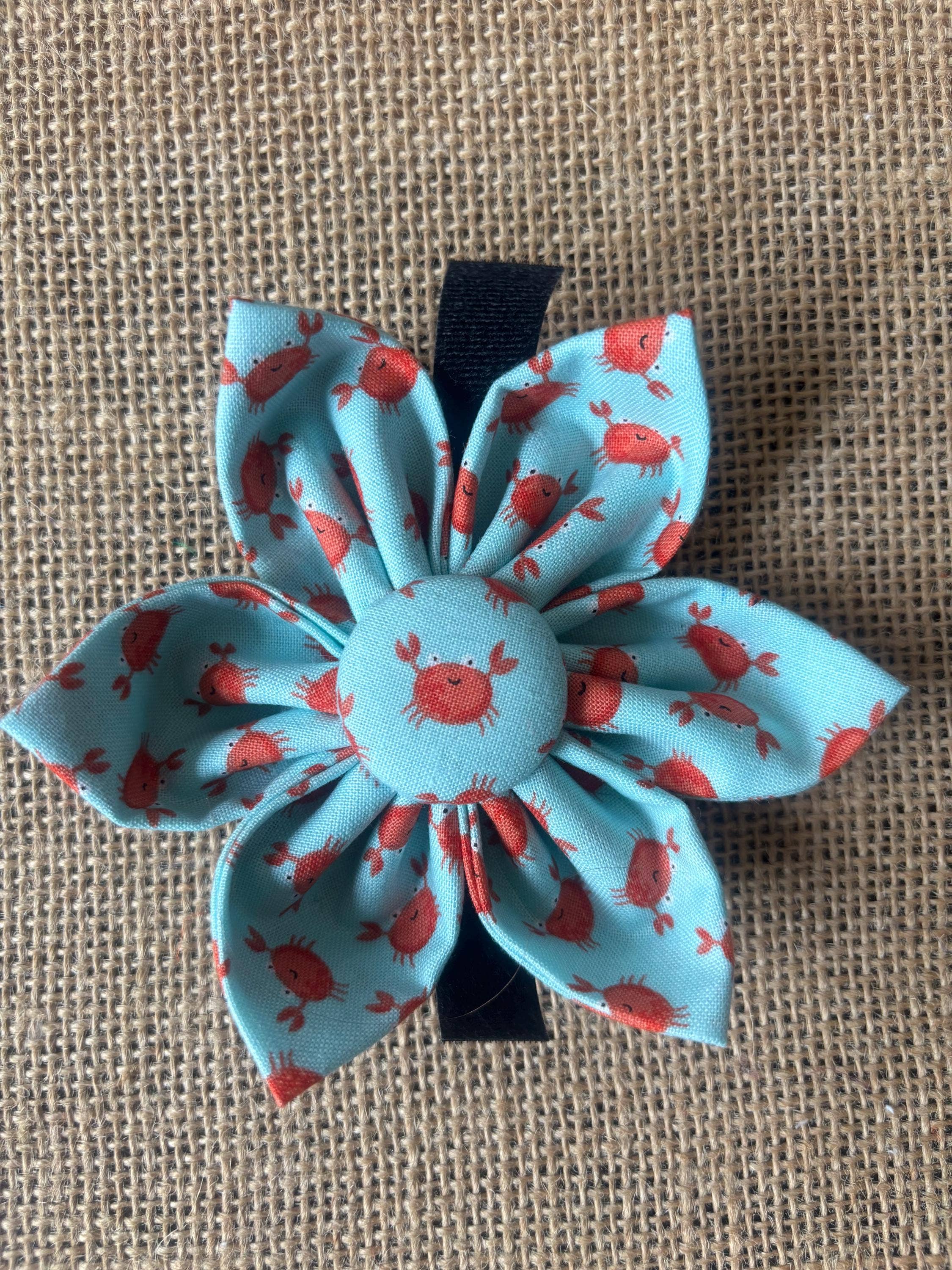 Crab Collar Flower Velcro Collar Flower for Cat and Dogs