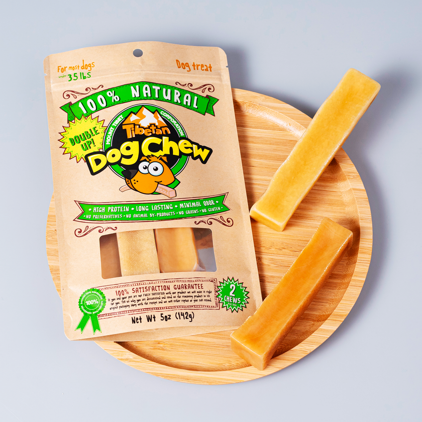 Tibetan Dog Chew Medium Double Up