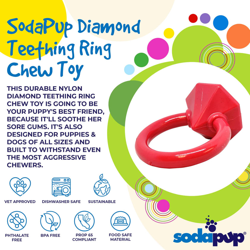 SP Diamond Ring Durable Nylon Teething Ring for Puppies
