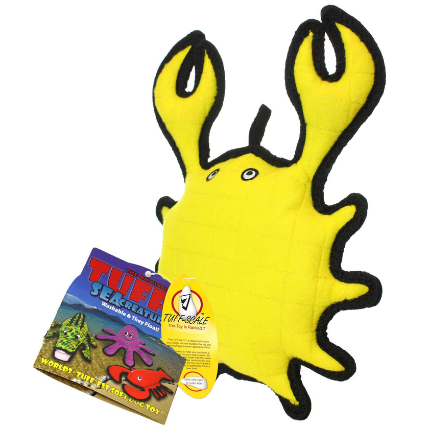 Tuffy Ocean Crab, Durable, Tough, Squeaky Dog Toy