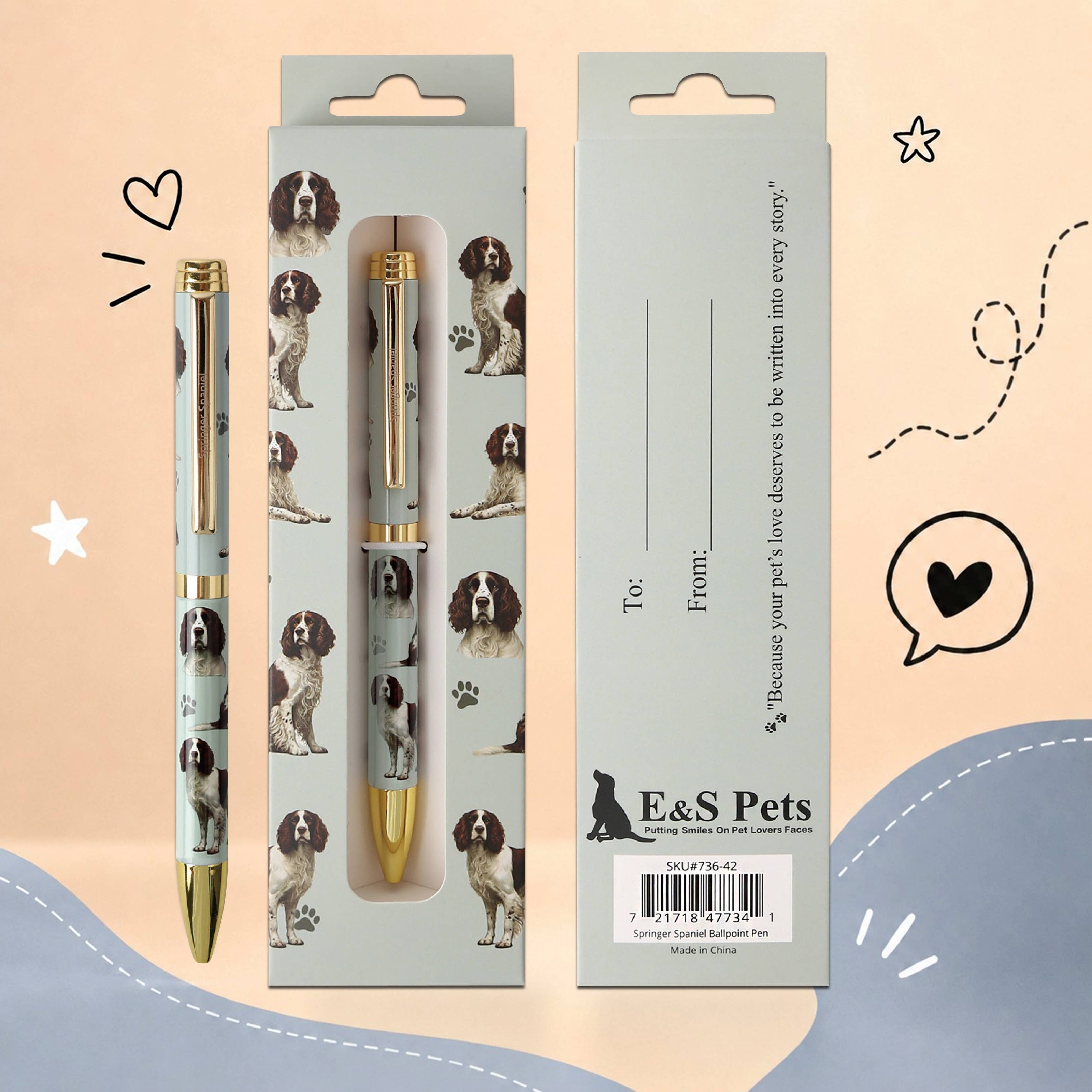 Springer Spaniel Pet Lover Ballpoint Pen