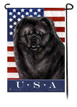 This Chow Chow Black USA American Garden Flag is a testament to the beauty of your favorite breed and the American Flag. 