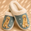Golden Retriever Dog Pet lovers Snuggs Comfy Slippers