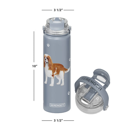 Cavalier King Charles Stainless Steel Water Bottle 24 Oz.