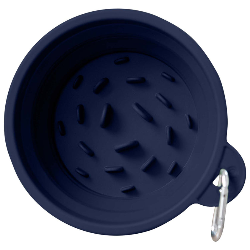 Travel Slow Feeder Dog Bowl with Non-Slip Suction Bottom