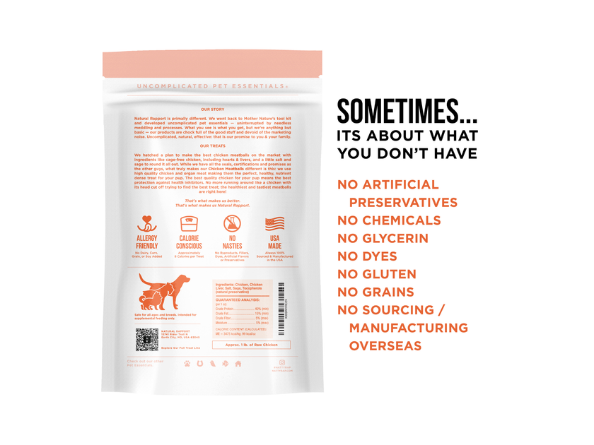 The Only Freeze Dried Chicken Meatballs Dogs Need